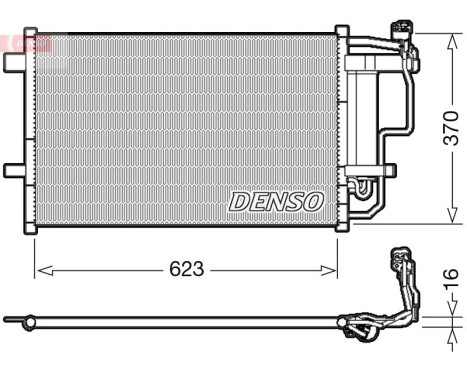 Condenseur, climatisation DCN44007 Denso