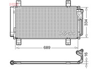 Condenseur, climatisation DCN44008 Denso
