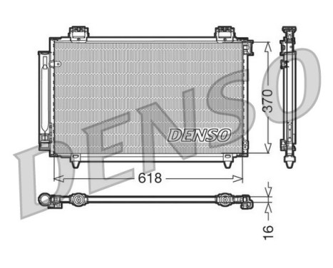 Condenseur, climatisation DCN50016 Denso