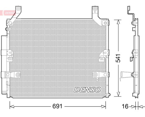 Condenseur, climatisation DCN50032 Denso