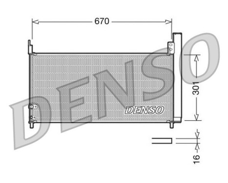 Condenseur, climatisation DCN50037 Denso
