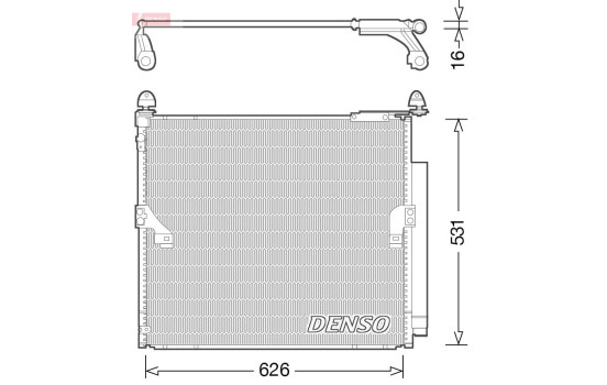 Condenseur, climatisation DCN50038 Denso, Image 3