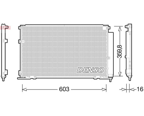 Condenseur, climatisation DCN50047 Denso