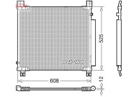 Condenseur, climatisation DCN50050 Denso