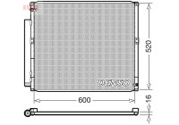 Condenseur, climatisation DCN50051 Denso