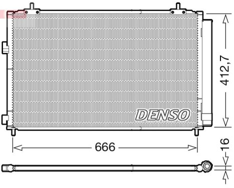 Condenseur, climatisation DCN50059 Denso