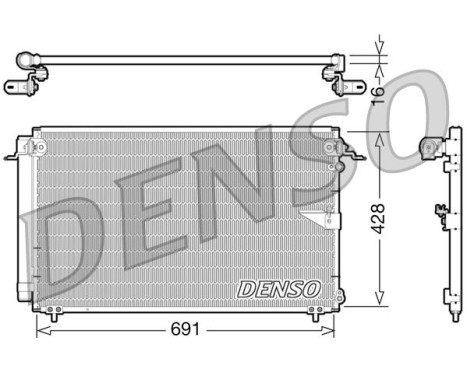 Condenseur, climatisation DCN51008 Denso