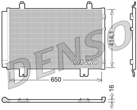 Condenseur, climatisation DCN51009 Denso
