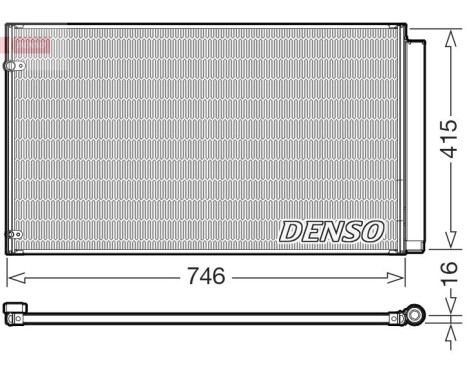 Condenseur, climatisation DCN51017 Denso