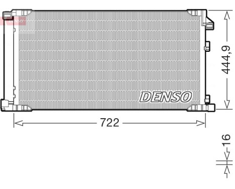 Condenseur, climatisation DCN51019 Denso