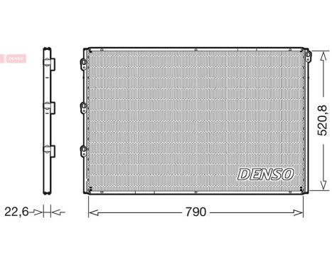 Condenseur, climatisation DCN99078 Denso