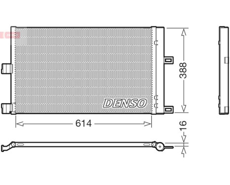Condenseur, climatisation DCN99080 Denso