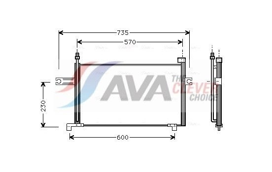 Condenseur, climatisation DN5194 Ava Quality Cooling, Image 2