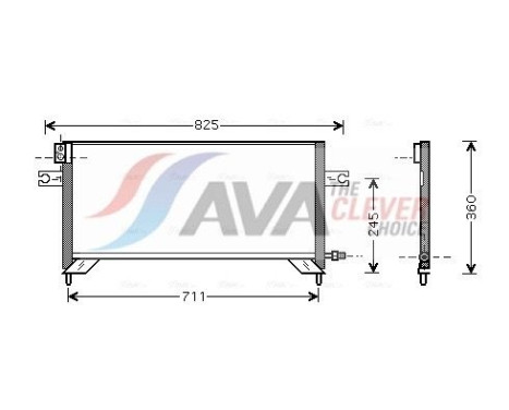 Condenseur, climatisation DN5204 Ava Quality Cooling