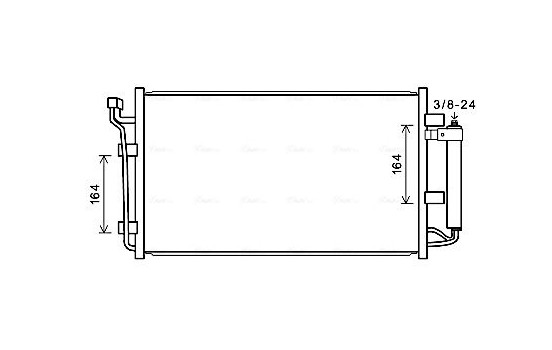 Condenseur, climatisation DN5387D Ava Quality Cooling