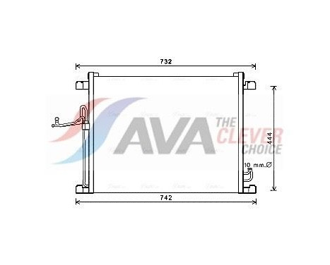 Condenseur, climatisation DN5392 Ava Quality Cooling