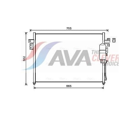 Condenseur, climatisation DN5404D Ava Quality Cooling