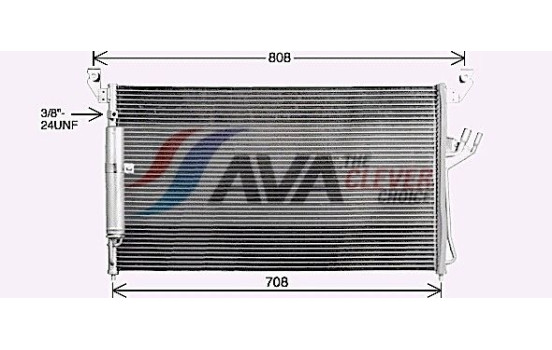 Condenseur, climatisation DN5465D Ava Quality Cooling, Image 2