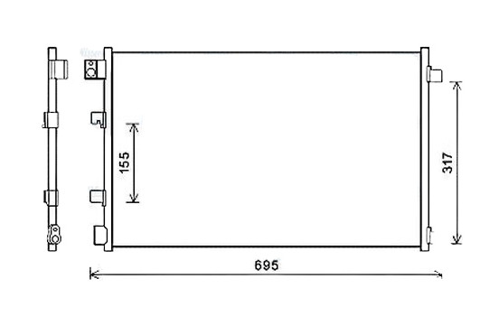 Condenseur, climatisation DNA5281 Ava Quality Cooling