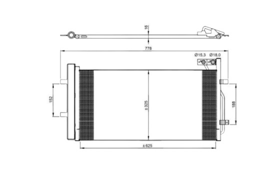 Condenseur, climatisation EASY FIT 350029 NRF, Image 2