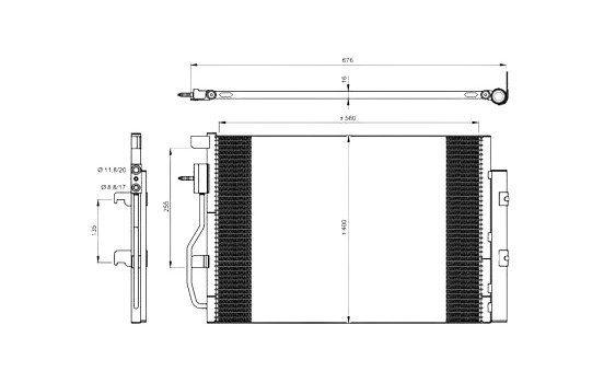 Condenseur, climatisation EASY FIT 350044 NRF, Image 4
