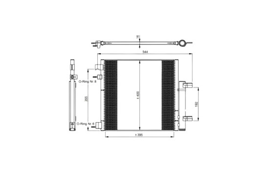 Condenseur, climatisation EASY FIT 350048 NRF, Image 3