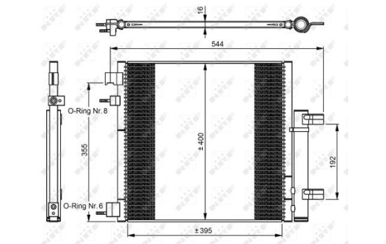 Condenseur, climatisation EASY FIT 350048 NRF, Image 4