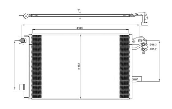 Condenseur, climatisation EASY FIT 350064 NRF, Image 2