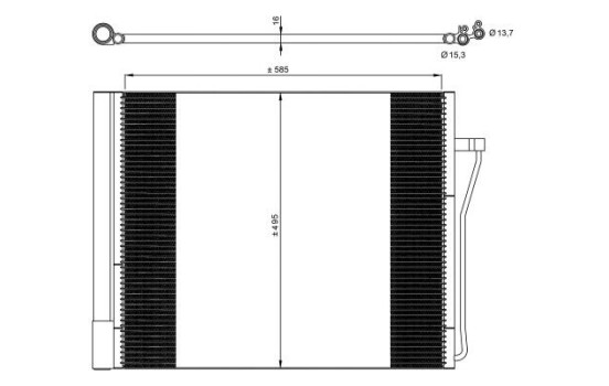 Condenseur, climatisation EASY FIT 350077 NRF, Image 3