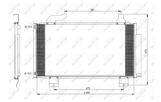 Condenseur, climatisation EASY FIT 350097 NRF, Image 2