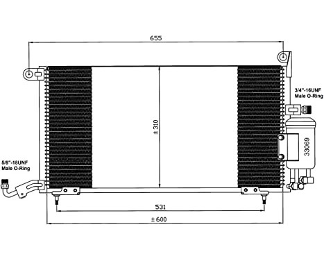Condenseur, climatisation EASY FIT 35035 NRF