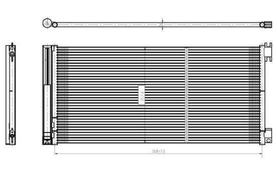 Condenseur, climatisation EASY FIT 350429 NRF, Image 5