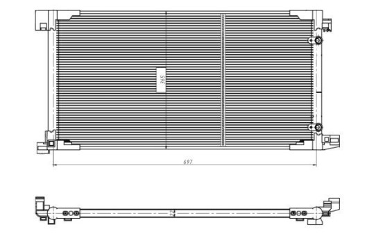 Condenseur, climatisation EASY FIT 350449 NRF