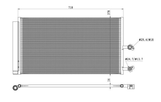 Condenseur, climatisation EASY FIT 350450 NRF, Image 5