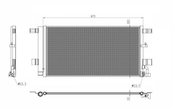 Condenseur, climatisation EASY FIT 350454 NRF