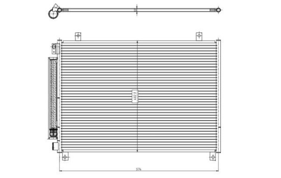 Condenseur, climatisation EASY FIT 350461 NRF