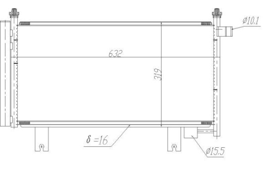 Condenseur, climatisation EASY FIT 350473 NRF, Image 2