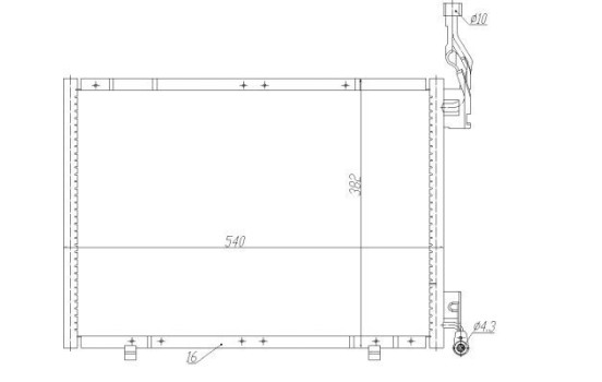 Condenseur, climatisation EASY FIT 350484 NRF, Image 2