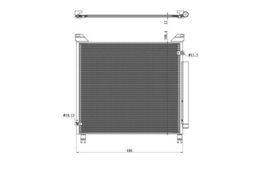 Condenseur, climatisation EASY FIT 350499 NRF