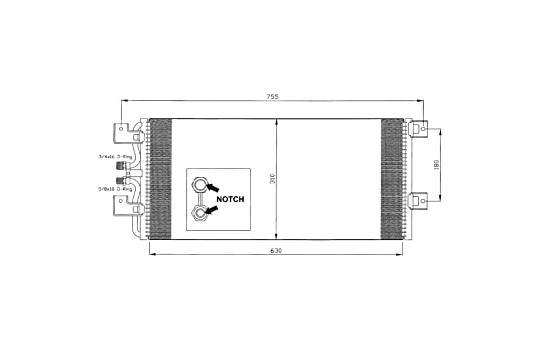 Condenseur, climatisation EASY FIT 35140 NRF, Image 5