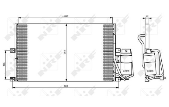 Condenseur, climatisation EASY FIT 35183 NRF, Image 2