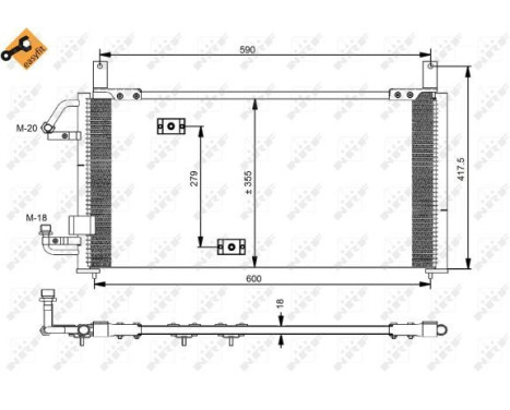 Condenseur, climatisation EASY FIT 35197 NRF