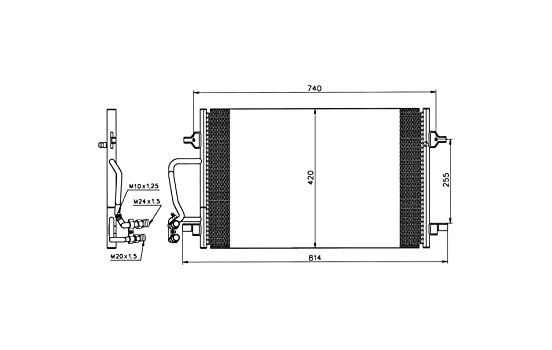 Condenseur, climatisation EASY FIT 35226 NRF, Image 2