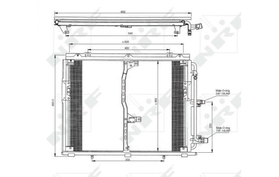 Condenseur, climatisation EASY FIT 35229 NRF, Image 4