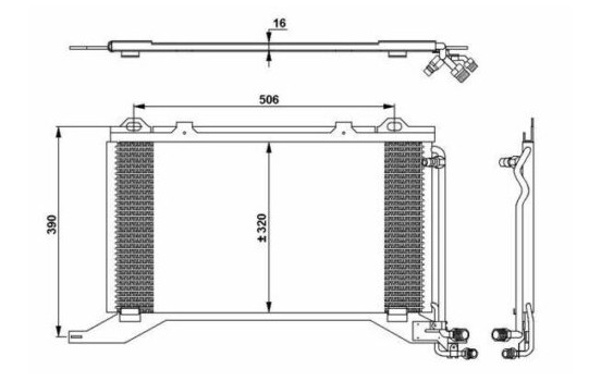 Condenseur, climatisation EASY FIT 35245 NRF