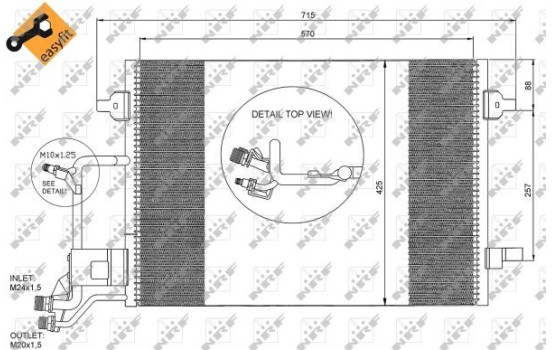 Condenseur, climatisation EASY FIT 35291 NRF, Image 6