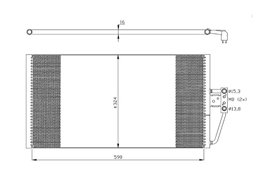 Condenseur, climatisation EASY FIT 35295 NRF, Image 2