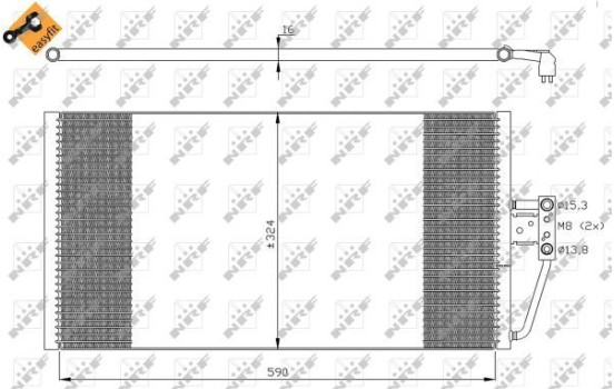 Condenseur, climatisation EASY FIT 35295 NRF, Image 3
