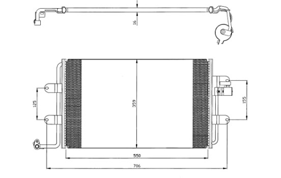 Condenseur, climatisation EASY FIT 35300 NRF, Image 2