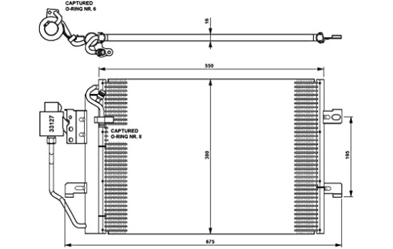 Condenseur, climatisation EASY FIT 35309 NRF, Image 2